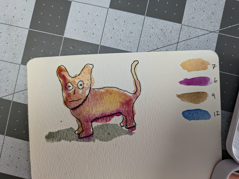 The colored doodle