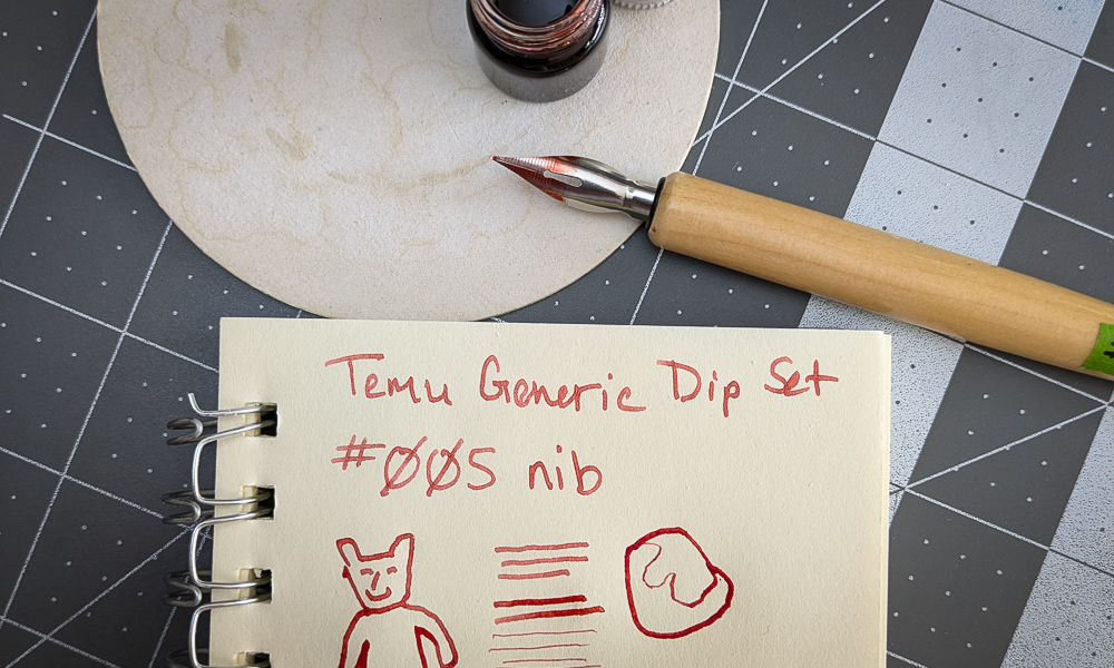 Scribbles in a small notebook